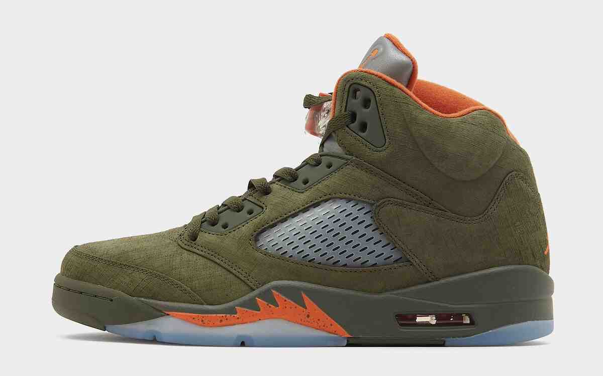 空氣喬丹 5 "橄欖色 "2024 年 3 月回歸 Nike, Air Jordan 5 Olive, Air Jordan 5, Air Jordan 4 - 空氣喬丹 5 "橄欖色 "2024 年 3 月回歸