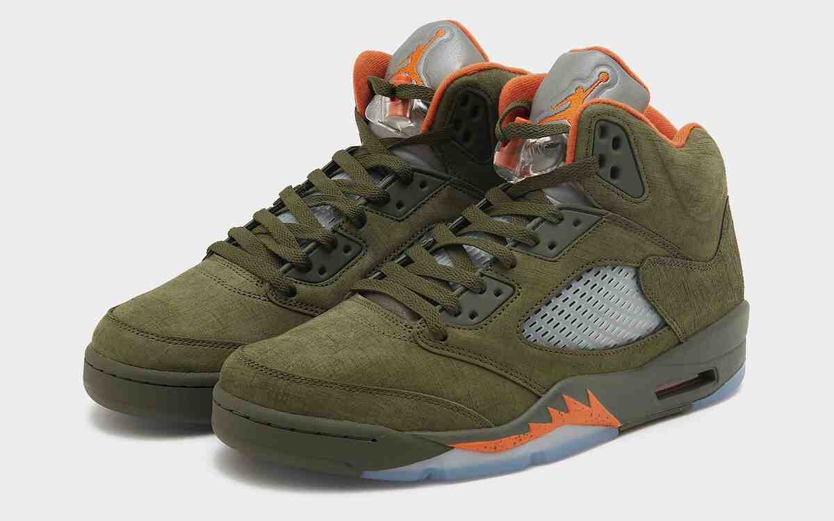 空氣喬丹 5 "橄欖色 "2024 年 3 月回歸 Nike, Air Jordan 5 Olive, Air Jordan 5, Air Jordan 4 - 空氣喬丹 5 "橄欖色 "2024 年 3 月回歸