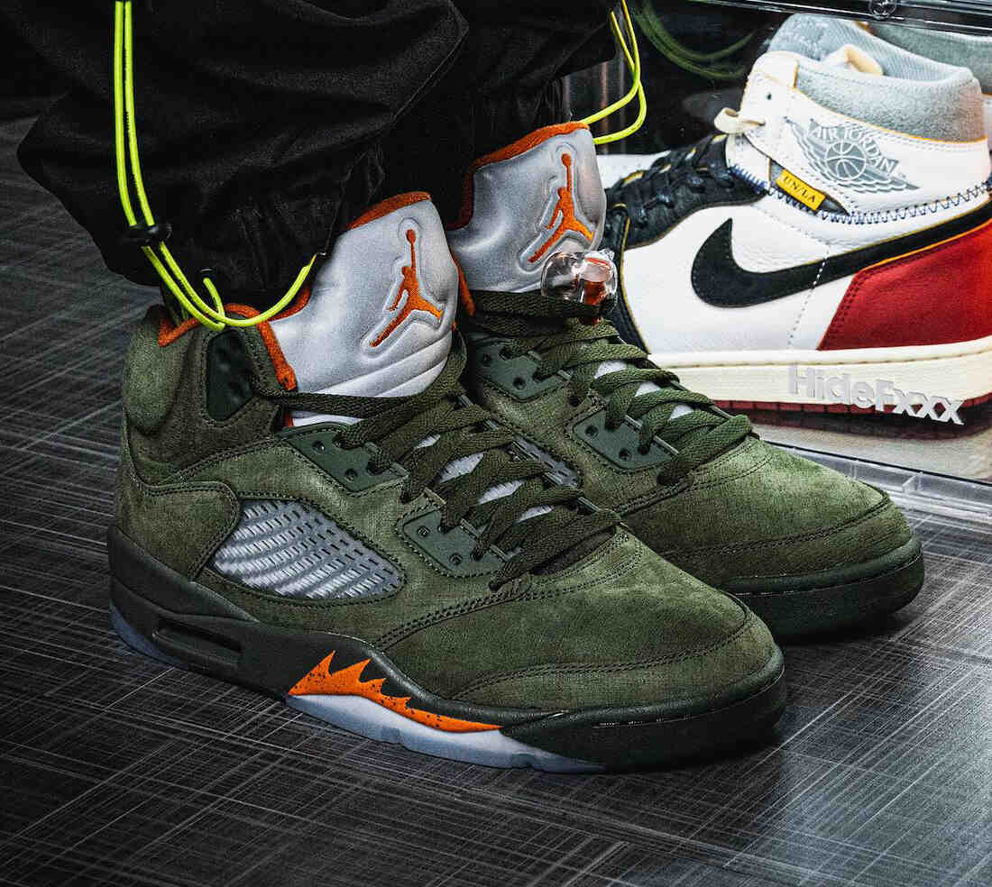 空氣喬丹 5 "橄欖色 "2024 年 3 月回歸 Nike, Air Jordan 5 Olive, Air Jordan 5, Air Jordan 4 - 空氣喬丹 5 "橄欖色 "2024 年 3 月回歸