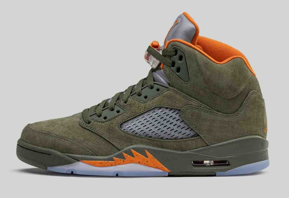 空氣喬丹 5 "橄欖色 "2024 年 3 月回歸 Nike, Air Jordan 5 Olive, Air Jordan 5, Air Jordan 4 - 空氣喬丹 5 "橄欖色 "2024 年 3 月回歸