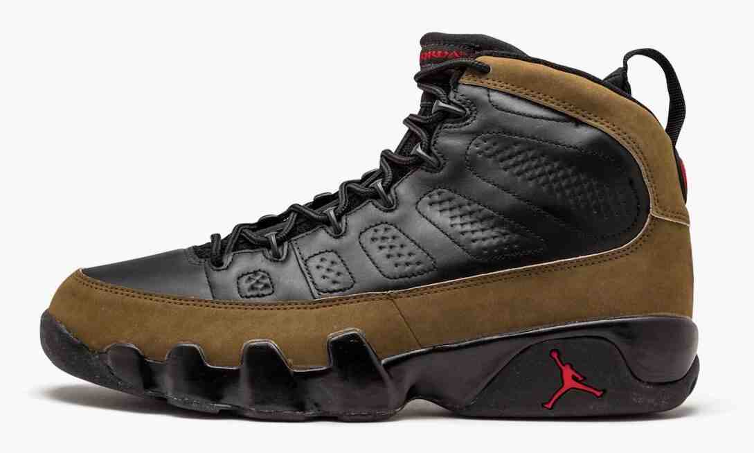 空氣喬丹 9 "橄欖色 "2024 年假日回歸 Nike, Air Jordan 9 Olive, Air Jordan 9 - 空氣喬丹 9 "橄欖色 "2024 年假日回歸