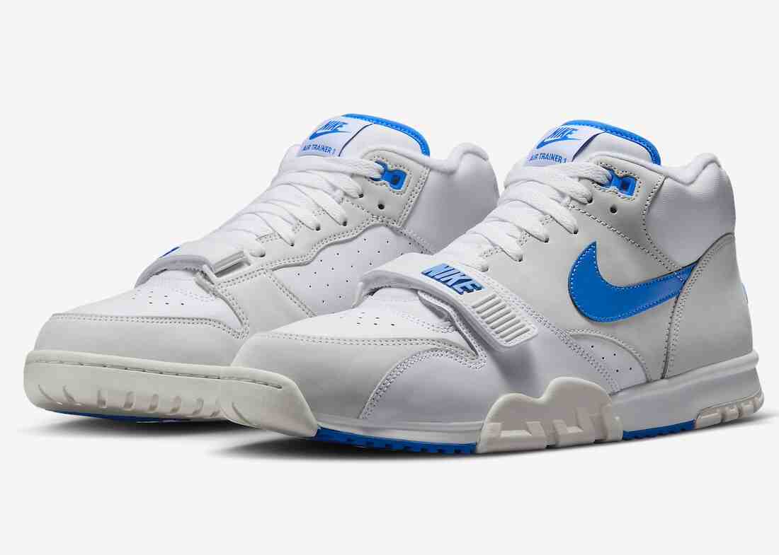 耐克 Air Trainer 1 "白色/照片藍 "現已上市 Nike Air Trainer 1, Nike - 耐克 Air Trainer 1 "白色/照片藍 "現已上市