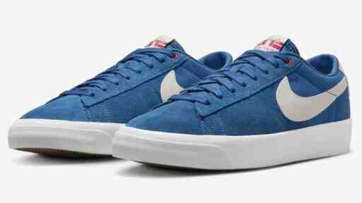 Nike SB Blazer Low GT, Nike SB Blazer Low, Nike - 格蘭特-泰勒的耐克 SB Blazer Low 鞋款 "宮廷藍 "登場