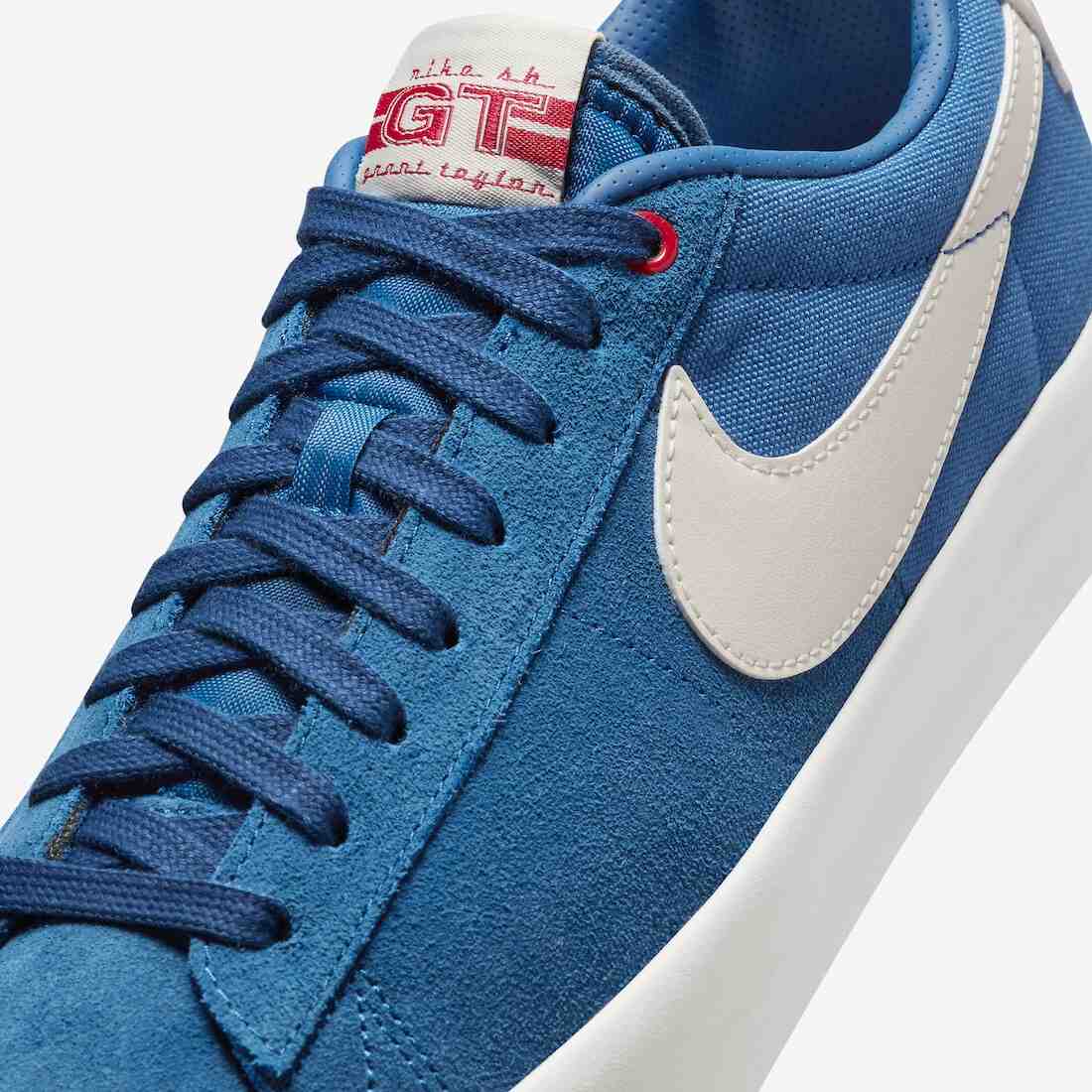 Nike SB Blazer Low GT, Nike SB Blazer Low, Nike - 格蘭特-泰勒的耐克 SB Blazer Low 鞋款 "宮廷藍 "登場