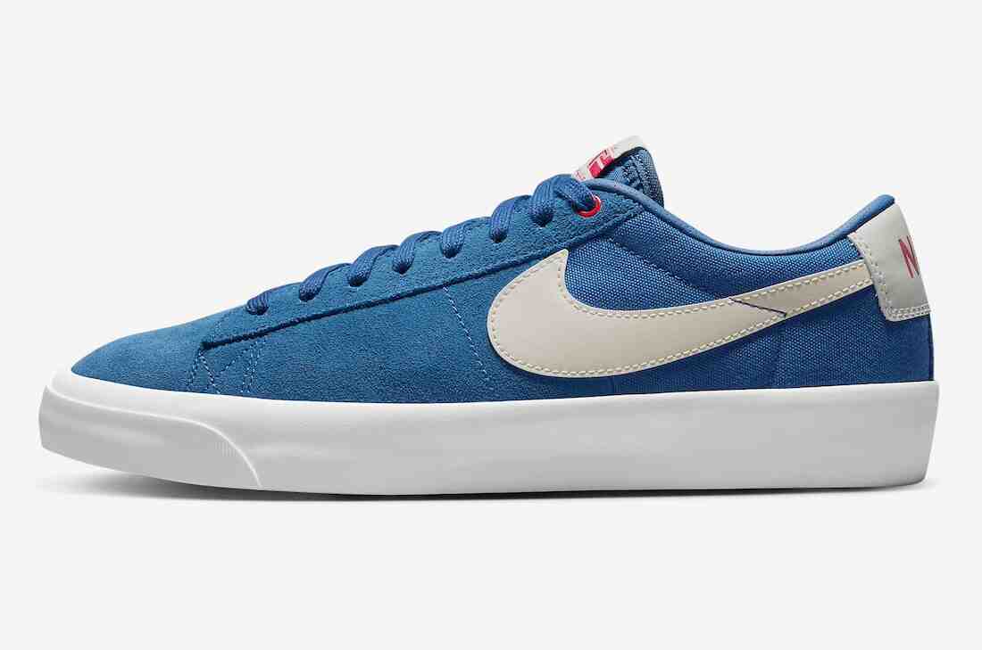 Nike SB Blazer Low GT, Nike SB Blazer Low, Nike - 格蘭特-泰勒的耐克 SB Blazer Low 鞋款 "宮廷藍 "登場