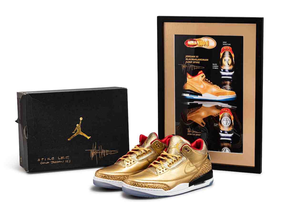 Spike Lee, Air Jordan 3 - 斯派克-李的 Air Jordan 3 "Gold Oscars" PE 拍賣