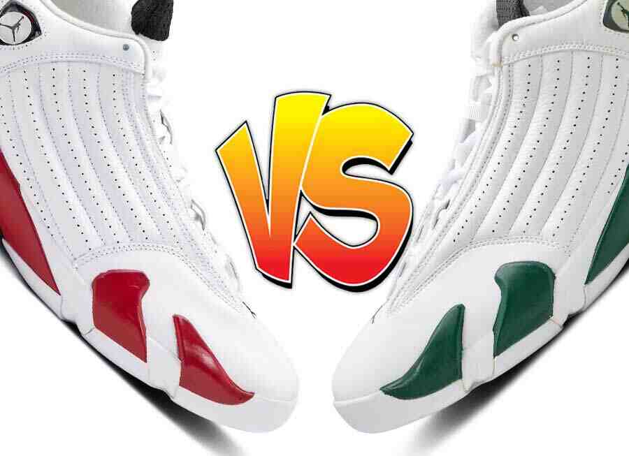 Community Poll, Air Jordan 14 Forest Green, Air Jordan 14 Candy Cane, Air Jordan 14, Air Jordan 1 - 更好的 Air Jordan 14："糖果糖 "或 "森林綠"