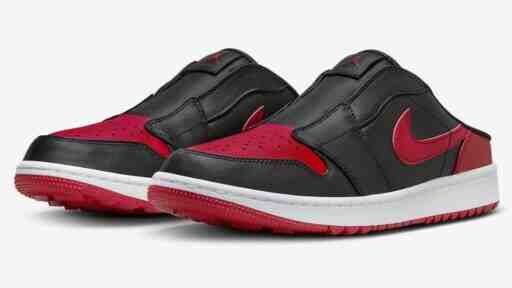 Air Jordan Mule, Air Jordan 1 Low Golf, Air Jordan 1, Air Jordan - Air Jordan Mule Golf "Bred "於 2024 年 2 月發佈