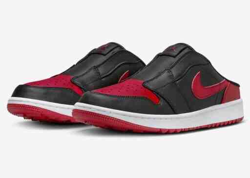 Air Jordan Mule, Air Jordan 1 Low Golf, Air Jordan 1, Air Jordan - Air Jordan Mule Golf "Bred "於 2024 年 2 月發佈