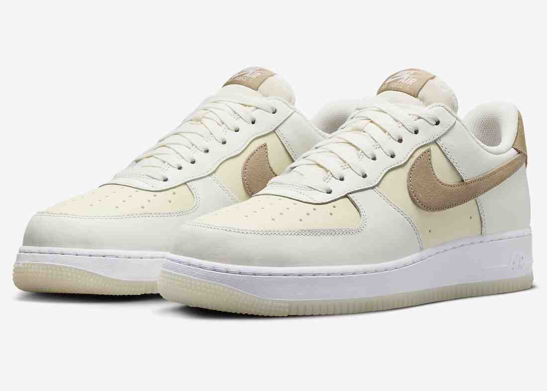耐克 Air Force 1 Low "卡其色/椰奶色 "2024 年春季發佈 Nike Air Force 1 Low, Nike Air Force 1, Nike - 耐克 Air Force 1 Low "卡其色/椰奶色 "2024 年春季發佈