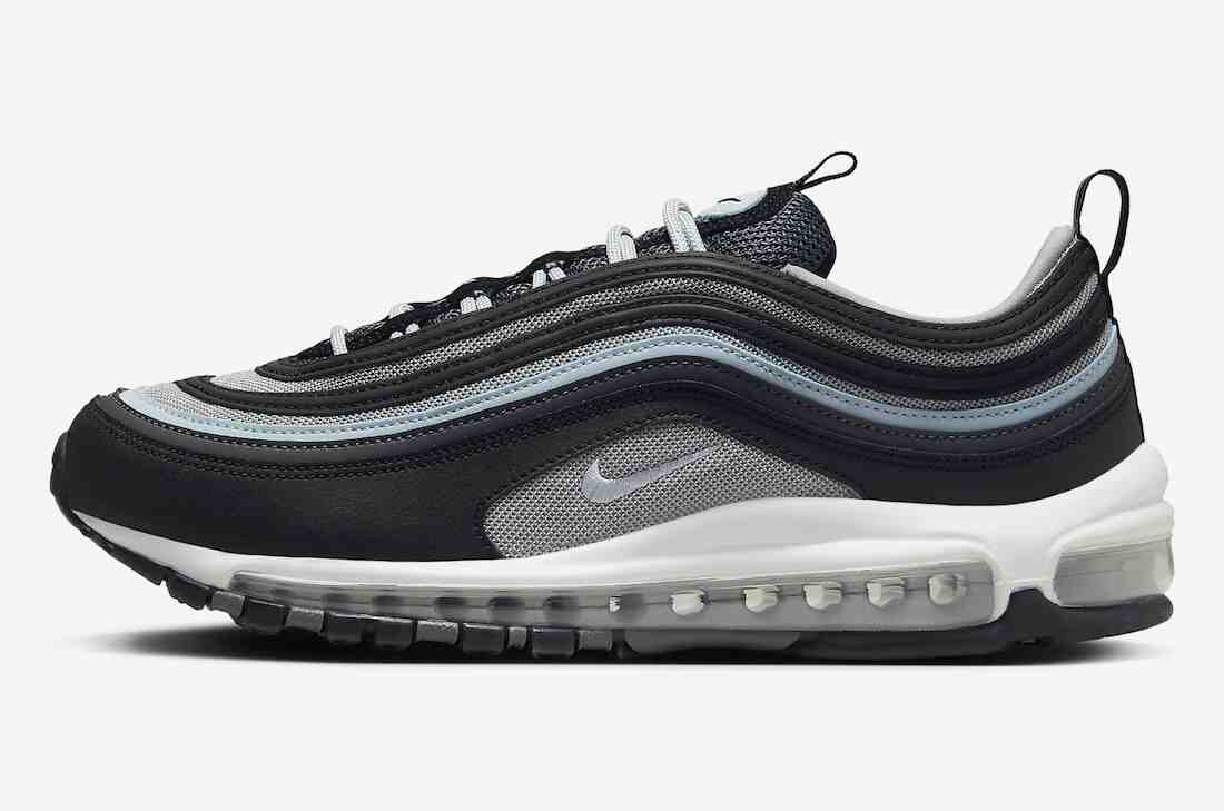 Nike Air Max 97, Nike - 耐克 Air Max 97 "藍錫/鐵灰 "女裝加入 "SWOOSH!"套裝