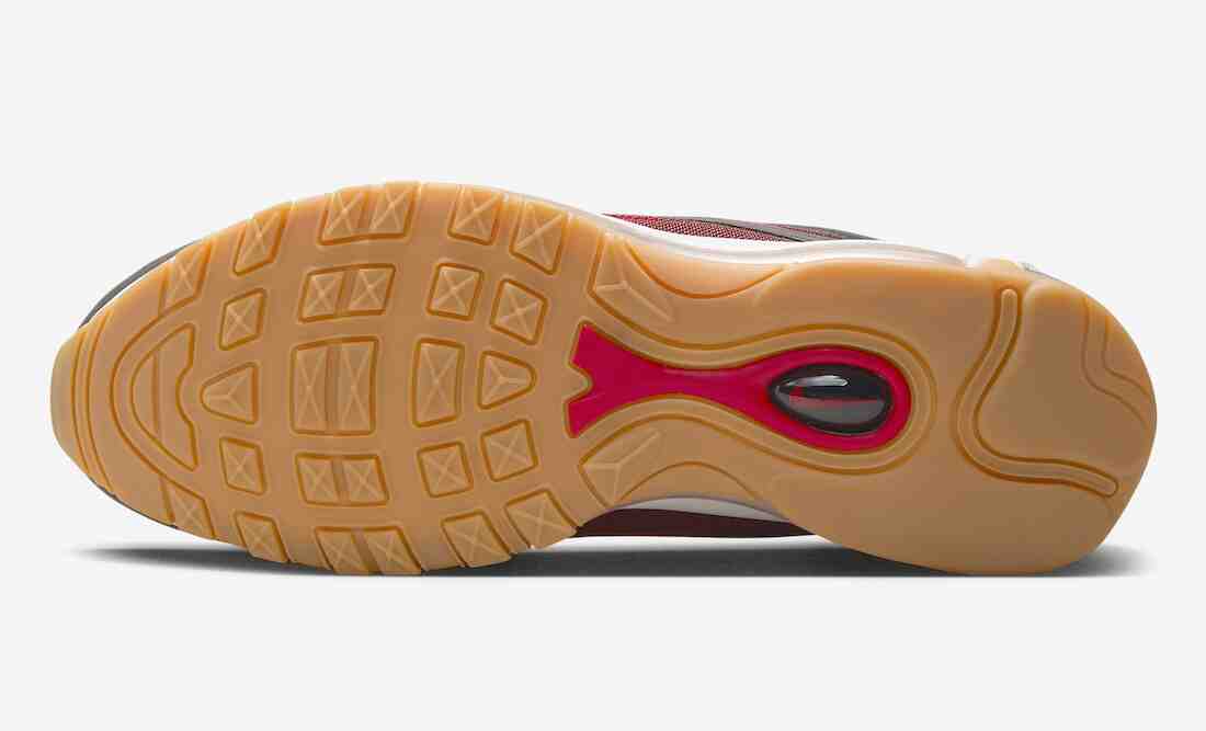 Nike Air Max 97, Nike - 耐克 Air Max 97 "黑色/猩紅色 "2024 年春季發佈