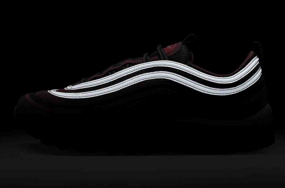 Nike Air Max 97, Nike - 耐克 Air Max 97 "黑色/猩紅色 "2024 年春季發佈
