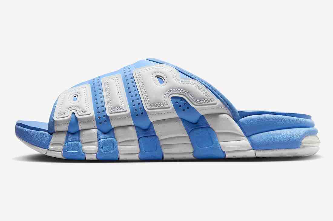 Nike Air More Uptempo Slide, Nike Air More Uptempo, Nike - 耐克 Air More Uptempo Slide "大學藍 "2024 年春季發佈