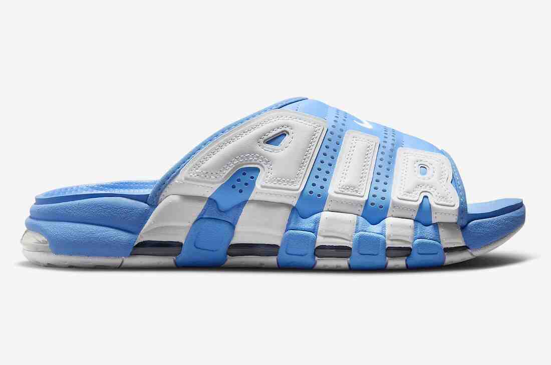 Nike Air More Uptempo Slide, Nike Air More Uptempo, Nike - 耐克 Air More Uptempo Slide "大學藍 "2024 年春季發佈