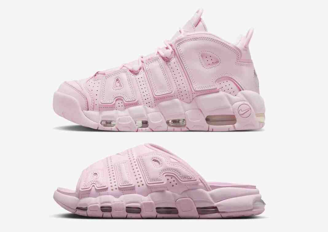 Nike Air More Uptempo Slide, Nike Air More Uptempo, Nike - 耐克 Air More Uptempo Slide "粉色 "2024 年春季發佈