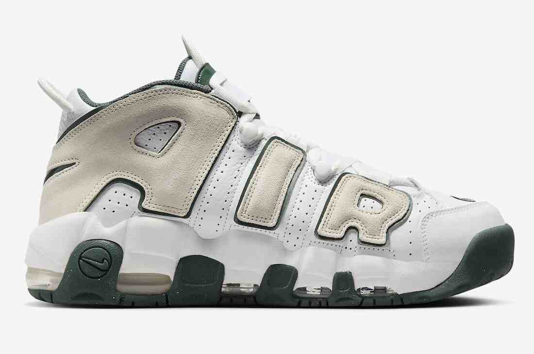 Nike Air More Uptempo, Nike - 耐克 Air More Uptempo "復古綠 "2024 年春季發佈