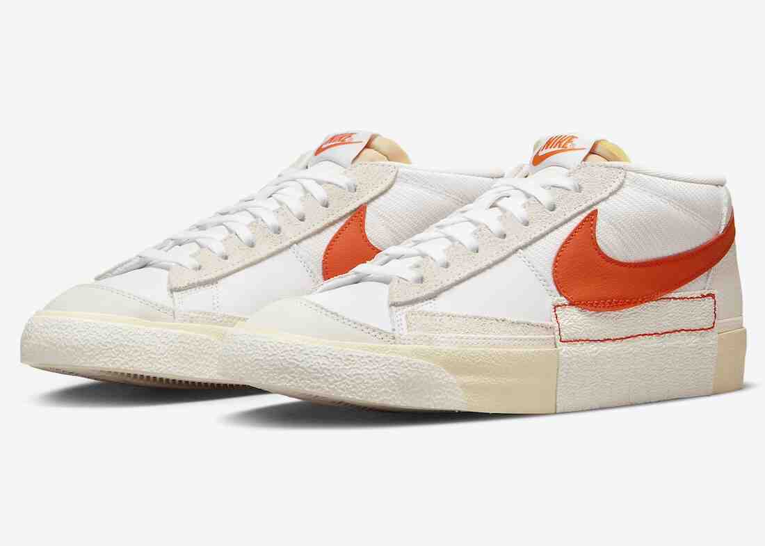 Nike Blazer Low, Nike Blazer, Nike - 耐克 Blazer Low Pro 俱樂部 "白色/橙色 "款亮相