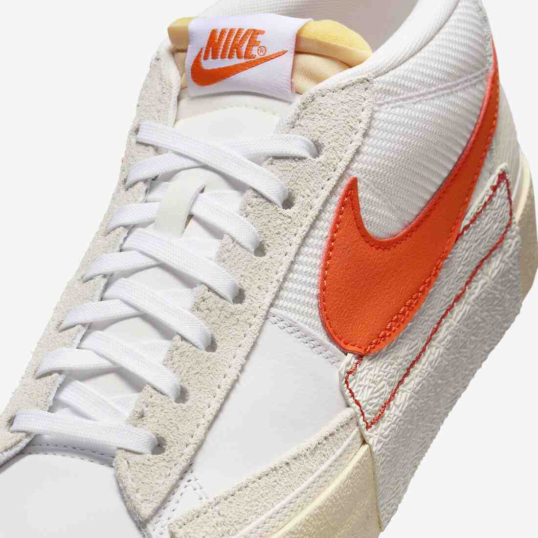 Nike Blazer Low, Nike Blazer, Nike - 耐克 Blazer Low Pro 俱樂部 "白色/橙色 "款亮相