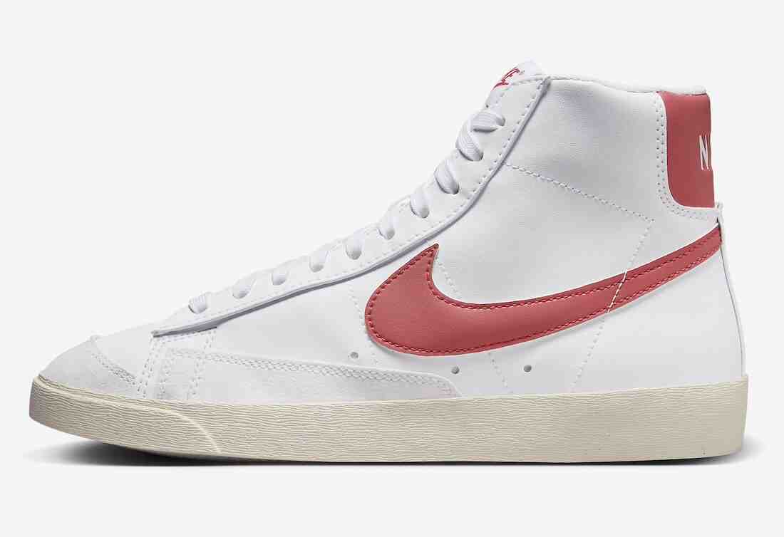 Nike Blazer Mid, Nike Blazer, Nike - 耐克 Blazer Mid '77 女裝 "白色/紅色星塵 "款到貨