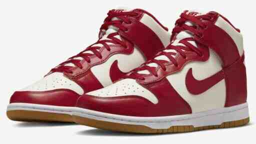 Nike Dunk High, Nike - 耐克 Dunk High "運動紅 "2024 年夏季發佈
