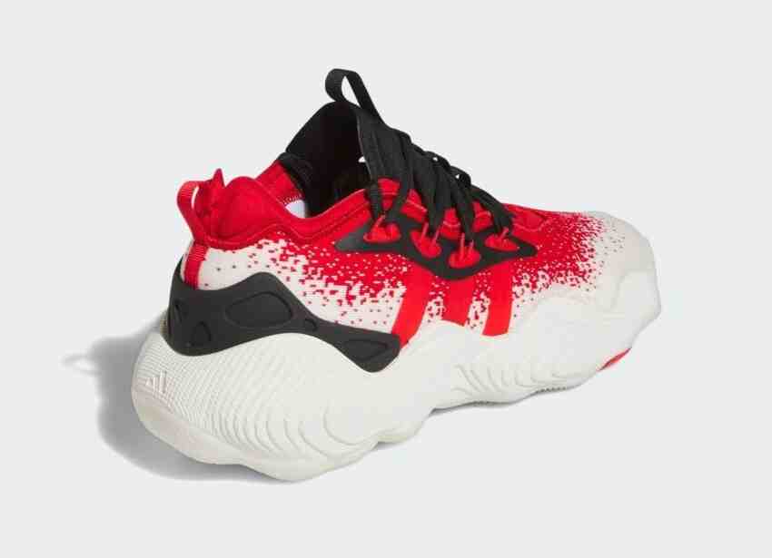 阿迪達斯特雷-楊 3 "白色/紅色 "於 2024 年 2 月發佈 adidas Trae Young 3, adidas - 阿迪達斯特雷-楊 3 "白色/紅色 "於 2024 年 2 月發佈