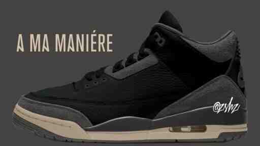 Air Jordan 3, Air Jordan, A Ma Maniere - A Ma Maniere x Air Jordan 3 "黑色 "將於 2024 年 7 月發佈