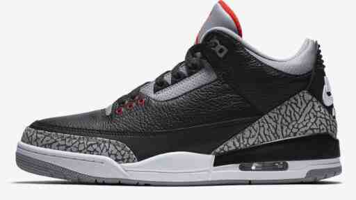 Air Jordan 3 Black Cement, Air Jordan 3, Air Jordan - Air Jordan 3 "Black Cement Reimagined" 2024 年假日發佈