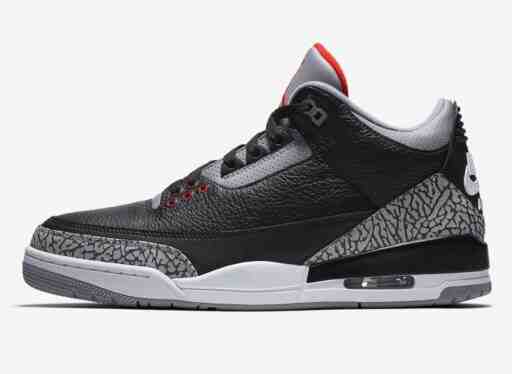 Air Jordan 3 Black Cement, Air Jordan 3, Air Jordan - Air Jordan 3 "Black Cement Reimagined" 2024 年假日發佈