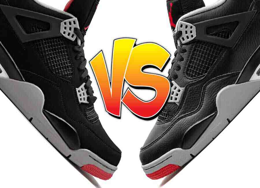 Community Poll, Air Jordan 4 Bred, Air Jordan 4, Air Jordan - 更好的 Air Jordan 4 "Bred "發佈："牛皮 "還是 "皮革"