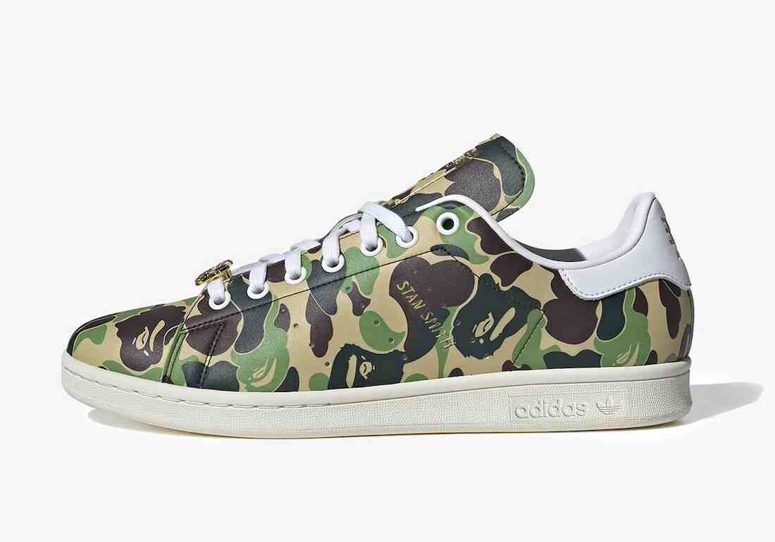 BAPE, adidas Stan Smith, adidas - BAPE x adidas Stan Smith "ABC迷彩 "於 2024 年 2 月發佈