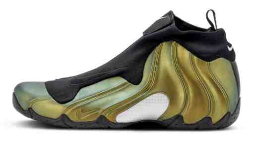 Nike Air Flightposite, Nike - 耐克 Air Flightposite "金屬金 "2024 年假日回歸