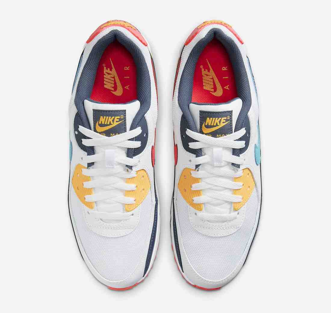 耐克 Air Max 90 "大學金/仙人掌灰 "點亮 2024 年春季 Nike Air Max 90, Nike - 耐克 Air Max 90 "大學金/仙人掌灰 "點亮 2024 年春季