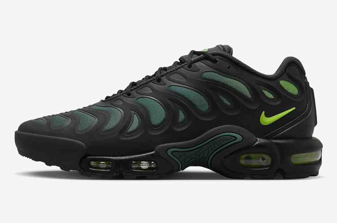 Nike Air Max Plus Drift, Nike Air Max Plus, Nike - 耐克 Air Max Plus Drift "黑色/復古綠 "2024 年 2 月發佈