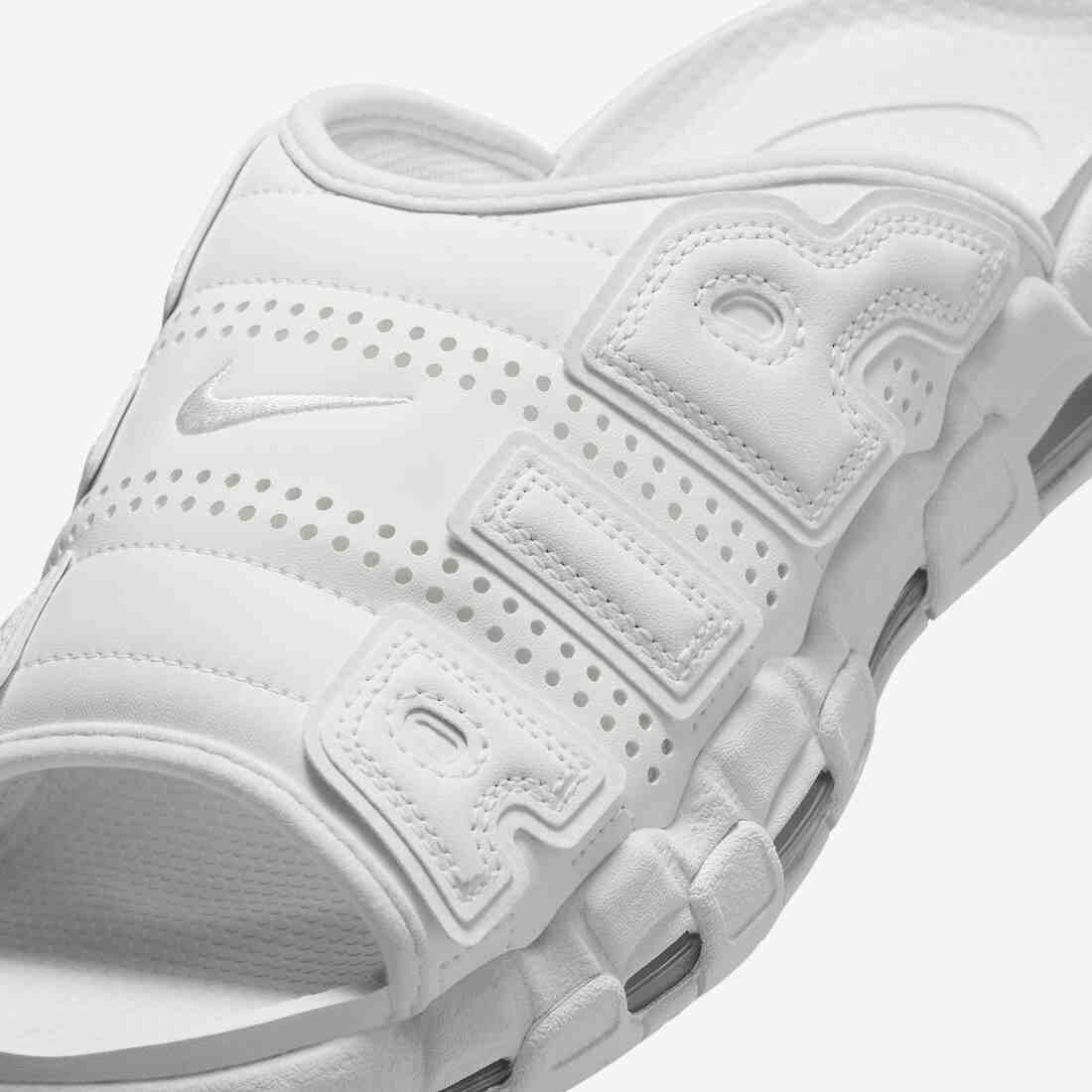 Nike Air More Uptempo Slide, Nike Air More Uptempo, Nike - 2024 年夏季，耐克 Air More Uptempo 幻燈片將採用全白設計