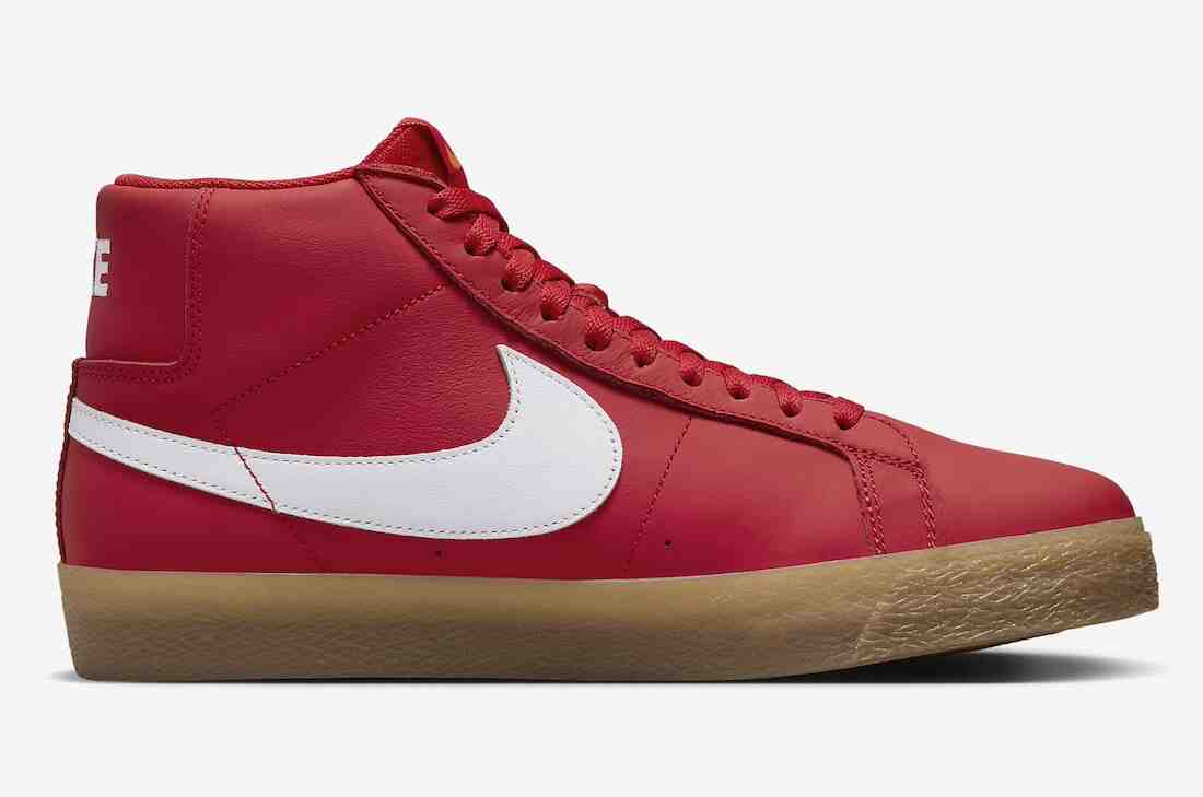 Nike SB Blazer Mid, Nike SB Blazer, Nike - 耐克 SB Blazer Mid 橙色標簽 "紅膠 "2024 年春季發佈