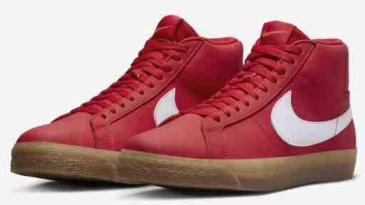 Nike SB Blazer Mid, Nike SB Blazer, Nike - 耐克 SB Blazer Mid 橙色標簽 "紅膠 "2024 年春季發佈