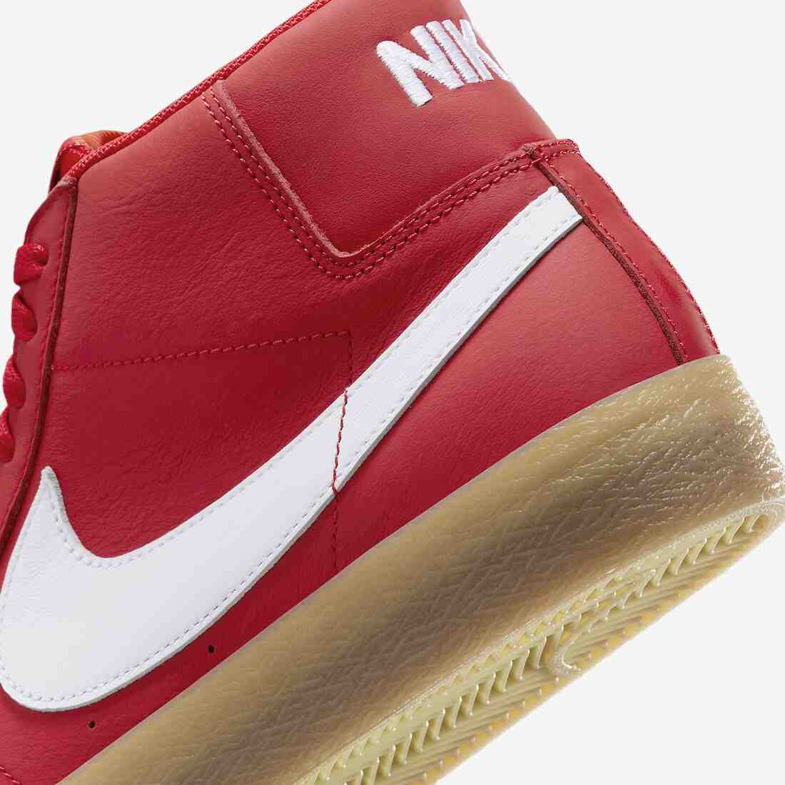 Nike SB Blazer Mid, Nike SB Blazer, Nike - 耐克 SB Blazer Mid 橙色標簽 "紅膠 "2024 年春季發佈