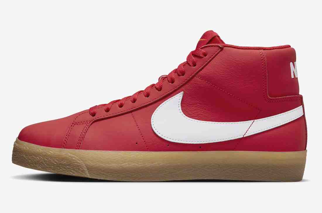 Nike SB Blazer Mid, Nike SB Blazer, Nike - 耐克 SB Blazer Mid 橙色標簽 "紅膠 "2024 年春季發佈