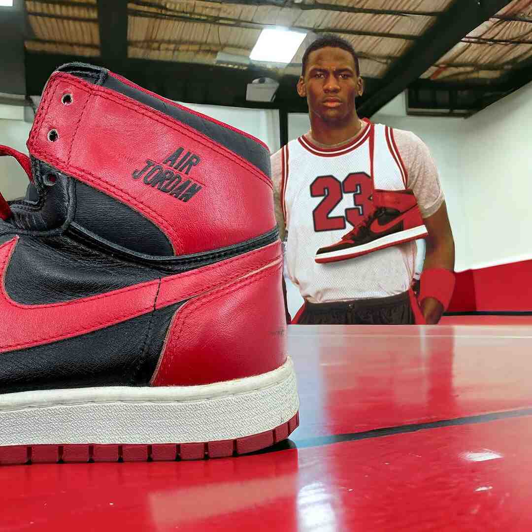 原版 Air Jordan 1 "禁售 "原型即將拍賣 Air Jordan 1 Banned, Air Jordan 1, Air Jordan - 原版 Air Jordan 1 "禁售 "原型即將拍賣