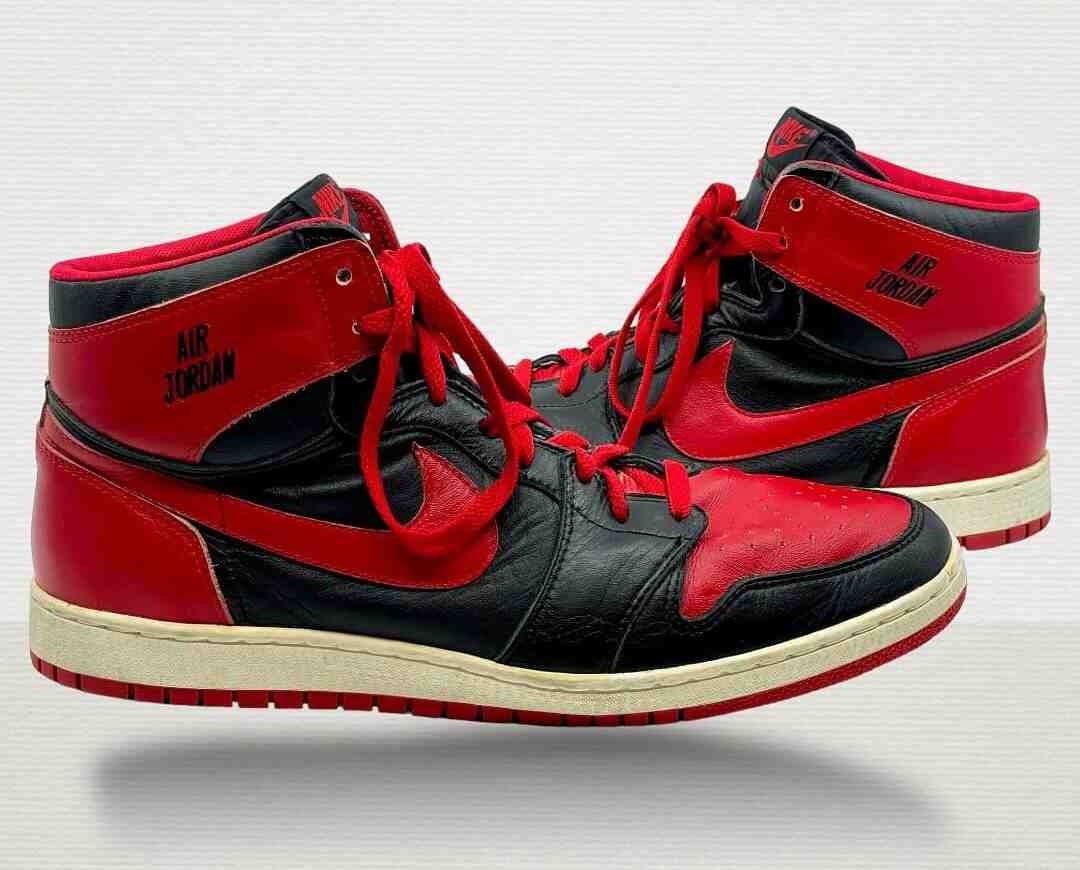 原版 Air Jordan 1 "禁售 "原型即將拍賣 Air Jordan 1 Banned, Air Jordan 1, Air Jordan - 原版 Air Jordan 1 "禁售 "原型即將拍賣