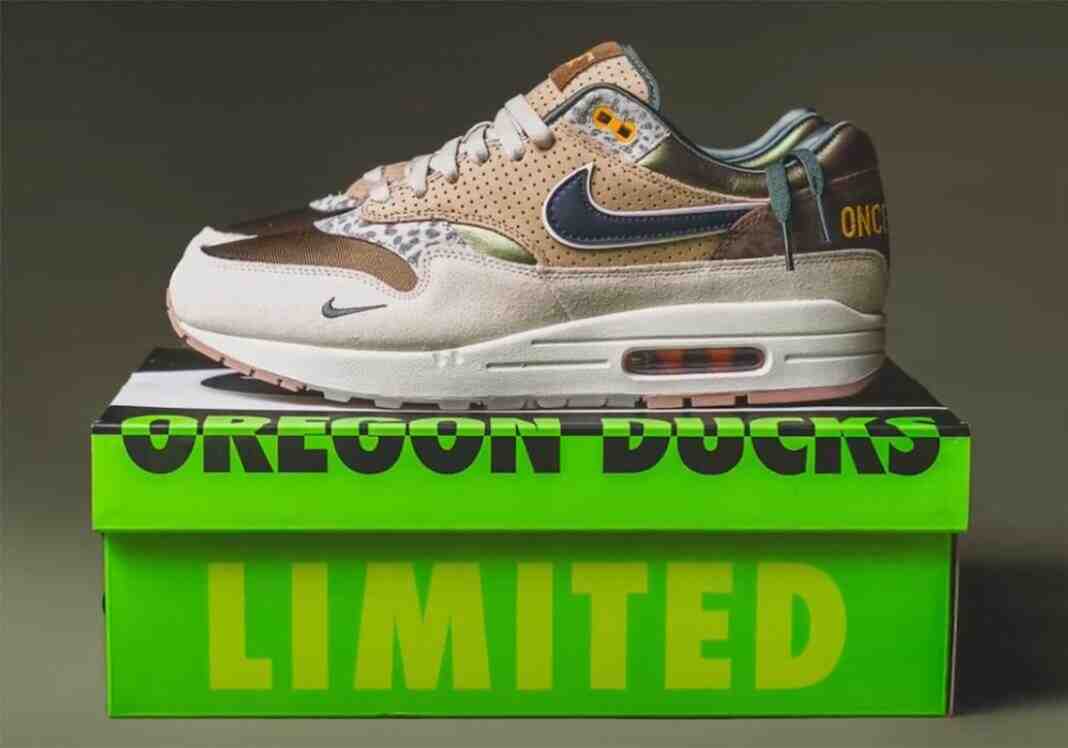 Oregon Ducks, Nike Air Max 1, Nike, GOAT - Division Street x 耐克 Air Max 1 "俄勒岡大學 "PE 將於 2024 年 3 月發佈