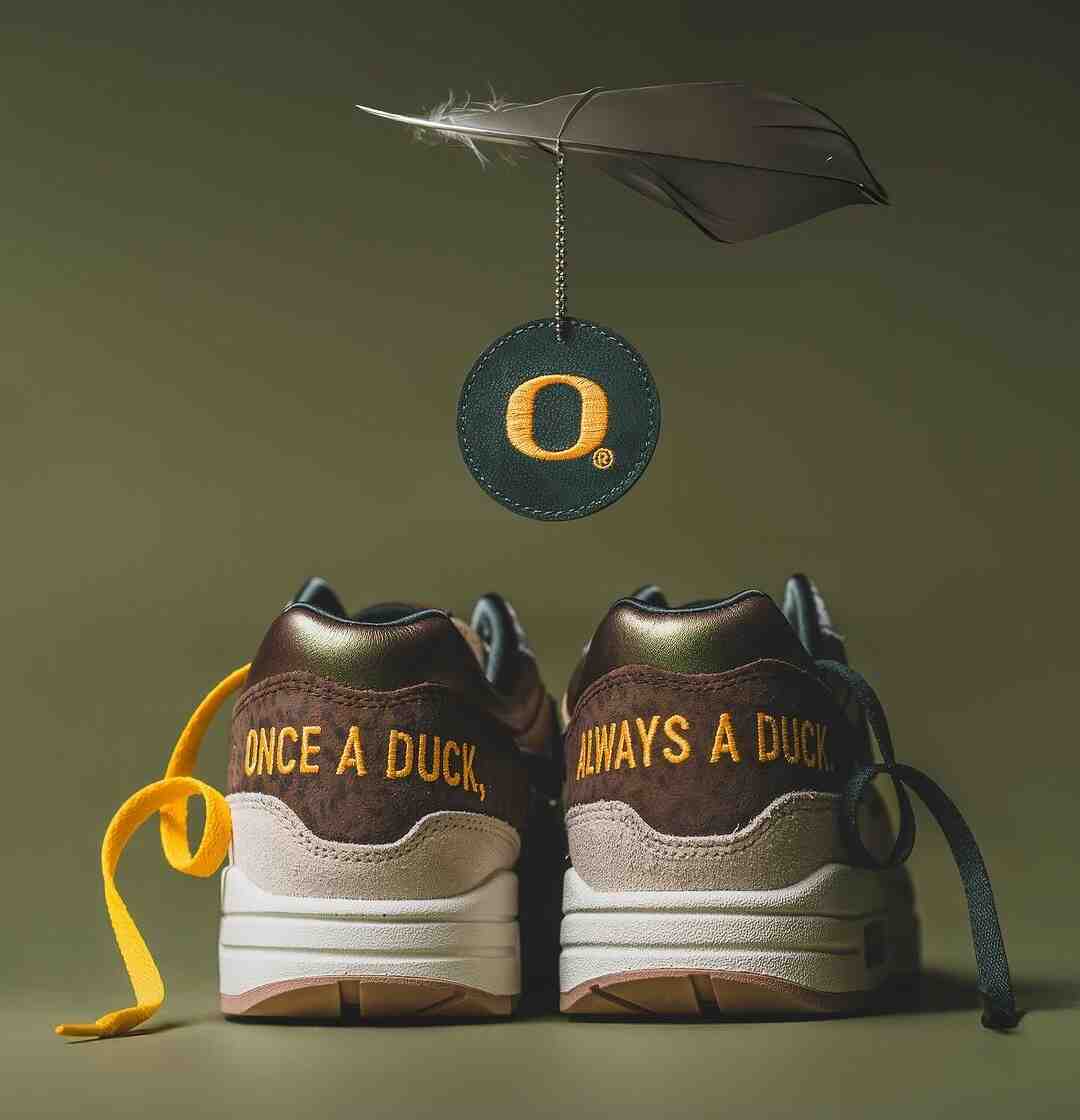 Oregon Ducks, Nike Air Max 1, Nike, GOAT - Division Street x 耐克 Air Max 1 "俄勒岡大學 "PE 將於 2024 年 3 月發佈