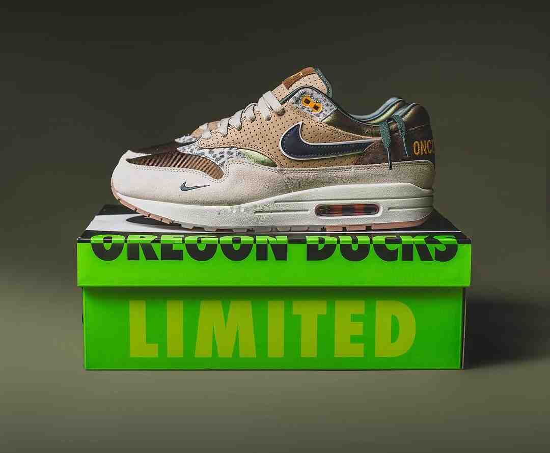 Oregon Ducks, Nike Air Max 1, Nike, GOAT - Division Street x 耐克 Air Max 1 "俄勒岡大學 "PE 將於 2024 年 3 月發佈