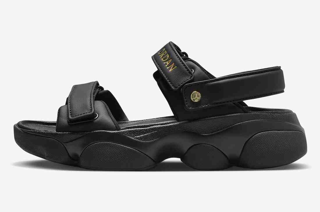 喬丹 Deja 涼鞋 "黑色/金屬金色 "2024 年夏季發佈 Nike, Jordan Deja Sandal, Jordan Brand, Air Jordan 13, Air Jordan 1 - 喬丹 Deja 涼鞋 "黑色/金屬金色 "2024 年夏季發佈
