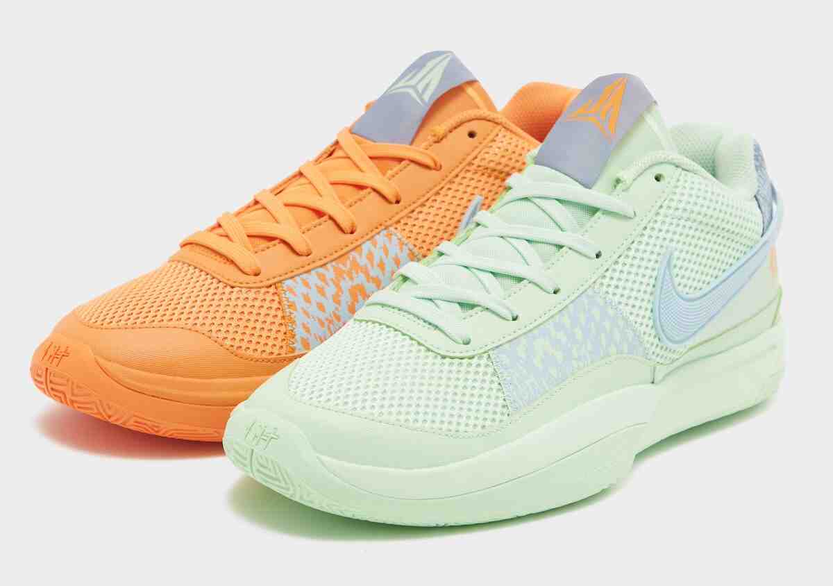 錯落有致的 Nike Ja 1 "明亮的普通話/淡綠色 "將於 2024 年 4 月發售 Nike Ja 1, Nike - 錯落有致的 Nike Ja 1 "明亮的普通話/淡綠色 "將於 2024 年 4 月發售
