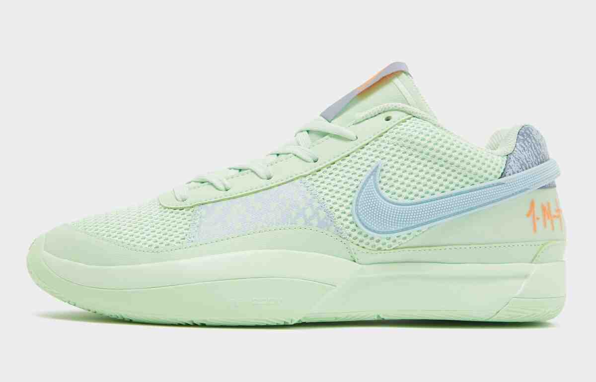 錯落有致的 Nike Ja 1 "明亮的普通話/淡綠色 "將於 2024 年 4 月發售 Nike Ja 1, Nike - 錯落有致的 Nike Ja 1 "明亮的普通話/淡綠色 "將於 2024 年 4 月發售