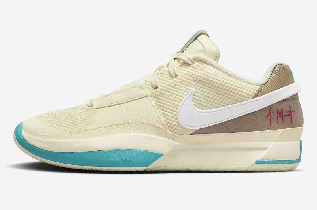耐克 Ja 1 "季節性"(椰奶)2024 年 4 月發佈 Nike Ja 1, Nike - 耐克 Ja 1 "季節性"(椰奶)2024 年 4 月發佈