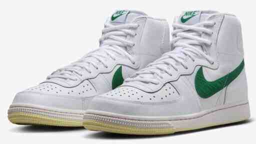 Nike Terminator High, Nike - 耐克終結者高配版 "白色/孔雀石色 "2024 年 4 月發佈