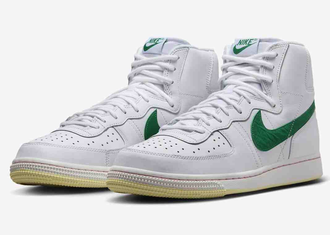 Nike Terminator High, Nike - 耐克終結者高配版 "白色/孔雀石色 "2024 年 4 月發佈